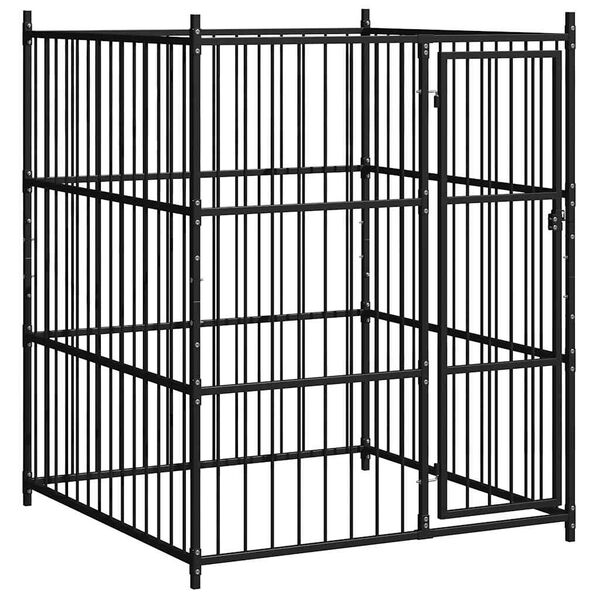 vidaXL Outdoor Dog Kennel 59.1"x59.1"x72.8"
