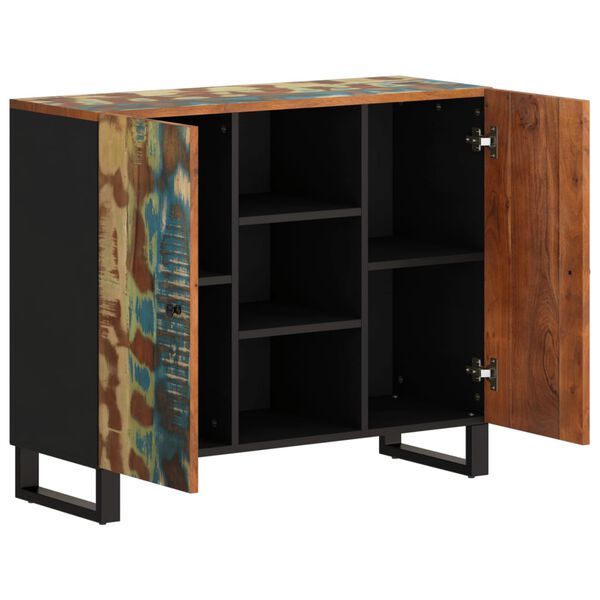 vidaXL Sideboard Mixed color Solid reclaimed wood, iron Medium Sideboard