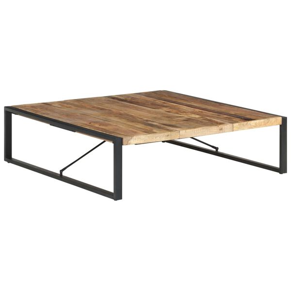 vidaXL Coffee Table Natural Rough Mango Wood Rough Mango Wood Large