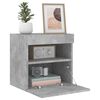 vidaXL TV Wall Cabinet Set of 2 Concrete gray Engineered wood Medium