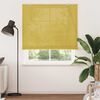 vidaXL Roller Blind with Curtains Yellow 55.12 x 86.61 in Bamboo