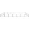 vidaXL Dog Kennel Silver Steel Extra Large Sturdy Dog Kennel
