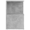 vidaXL Bedside Cabinet Concrete Grey Engineered Wood Small