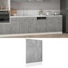 vidaXL Dishwasher Panel Concrete Grey Engineered Wood Durable
