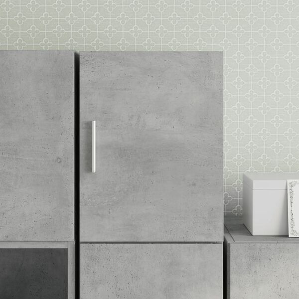vidaXL Wall Cabinet Concrete gray Engineered wood