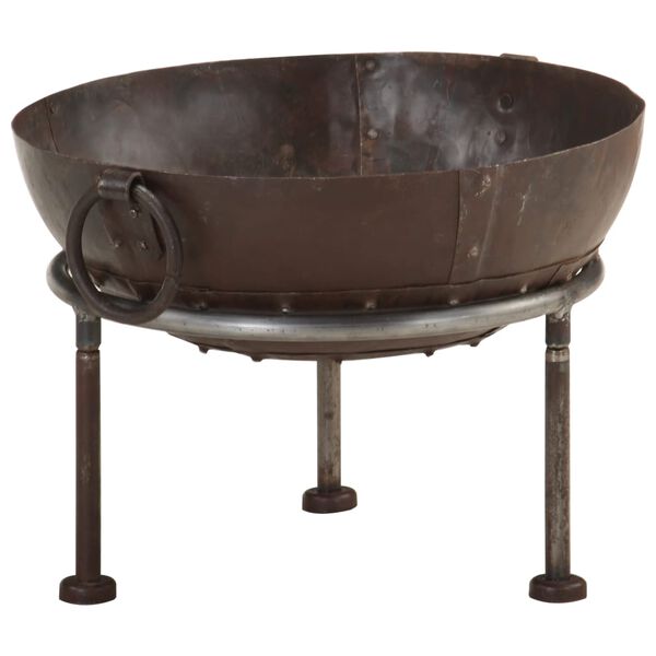 vidaXL Rustic Fire Pit &Oslash; 15.7" Iron