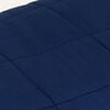 vidaXL Weighted Blanket Blue Cotton, Polyester, Glass beads Large