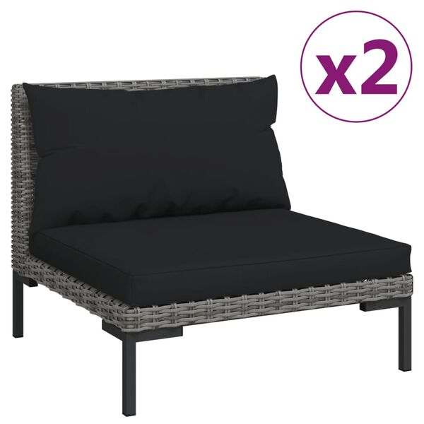 vidaXL Garden Lounge Set Dark Grey
