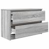 vidaXL TV Cabinet Grey Sonoma Engineered Wood Standard Storage