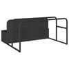 vidaXL Poolside Float Storage Black PE Rattan Large Poolside Storage