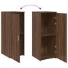 vidaXL Storage Cabinet Brown Oak Engineered wood Medium Storage Cabinet