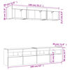 vidaXL 5 Piece TV Wall Units with LED White Engineered Wood