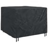 vidaXL Furniture Cover Plain Black 53.15 x 53.15 x 35.43 in Fabric