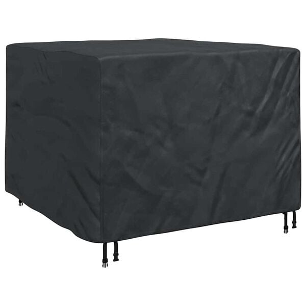 vidaXL Furniture Cover Plain Black 53.15 x 53.15 x 35.43 in Fabric