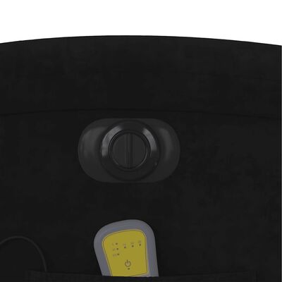 Close-up of chair back with adjustment dial