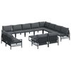 vidaXL Garden Sofa Set Anthracite Steel