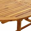 vidaXL Garden Dining Set Wooden brown, Cream Solid Acacia wood, Textilene