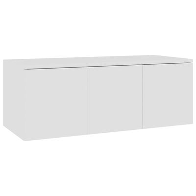 vidaXL TV Cabinet White 31.5"x13.4"x11.8" Engineered Wood