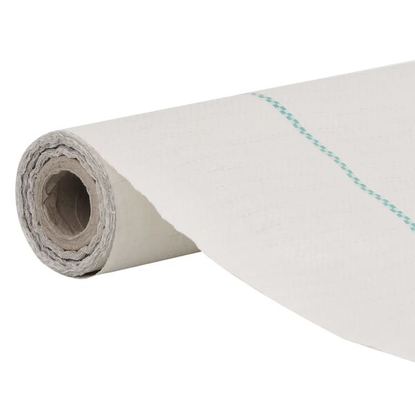 vidaXL Weed Membrane White Polypropylene (PP) 4.9 feet by 492.1 feet