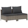 vidaXL Garden Lounge Set Grey PE rattan Large Modular
