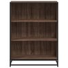 vidaXL Book Cabinet Brown oak Engineered wood Medium Book Cabinet