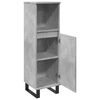 vidaXL Bathroom Cabinet Concrete gray Engineered wood, iron Tall