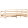vidaXL Daybed With Trundle Pine Solid pine wood Twin