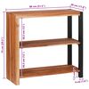 vidaXL Bookshelf Brown 80 x 30 x 75 cm Solid Acacia wood