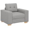 vidaXL Sofa Set Gray fabric