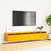 vidaXL TV Cabinet Mustard Yellow Cold-rolled Steel Large TV Cabinet