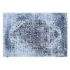 Dutch Lifestyle Rug Beige and Blue Polyester 118.1x78.7 in Pattern Rug