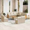 vidaXL Garden Sofa Set Beige, Cream White