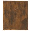 vidaXL Bedside Cabinet Set of 2 Smoked Oak Engineered wood Medium