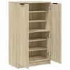 vidaXL Shoe Cabinet Sonoma Oak Engineered Wood Medium Shoe Cabinet