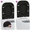 vidaXL Quick Release Toilet suitable for Seat Black 44.5 x 35 x 3.6 cm