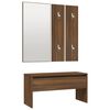 vidaXL Hallway Furniture Set Brown Oak Engineered Wood Standard