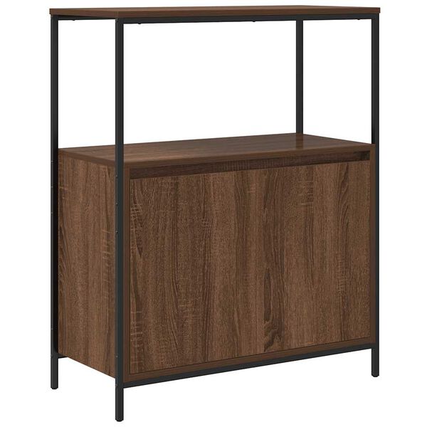 vidaXL Bathroom Cabinet Brown Oak Engineered wood Medium Adjustable Feet