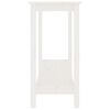 vidaXL Console Table White Solid pine wood Medium Durable
