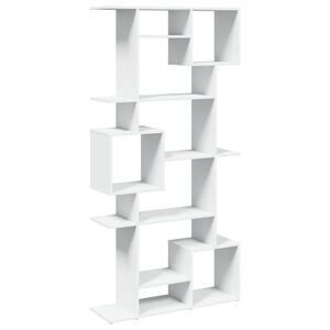 vidaXL Book Cabinet White Engineered Wood Tall Book Cabinet