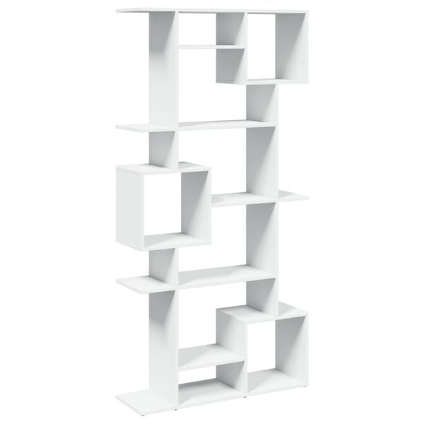 vidaXL Book Cabinet White Engineered Wood Tall Book Cabinet