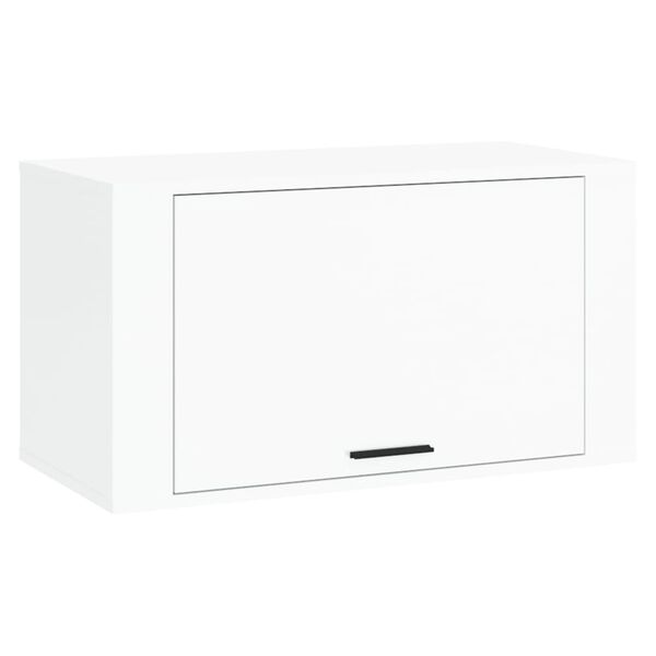 vidaXL Wall-mounted Shoe Cabinet High gloss white Engineered wood Medium