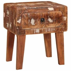 vidaXL End Tables Brown 15.75 x 12.60 x 18.11 in Solid Reclaim Wood