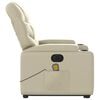 vidaXL Electric Stand Up Massage Recliner Chair Cream