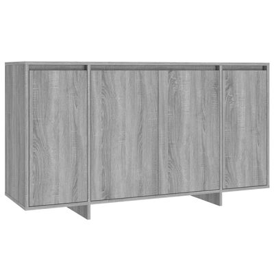 vidaXL Sideboard Gray Sonoma 53.1"x16.1"x29.5" Engineered Wood
