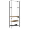 vidaXL Clothes Rack with Shelves Other artisan oak 60 x 30 x 171 cm