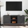 vidaXL TV Cabinet Black Steel 39.6 x 15.4 x 19.9 in TV Cabinet