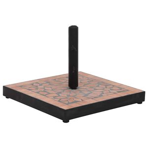 vidaXL Parasol Base Terracotta Powder-coated iron, ceramic Medium