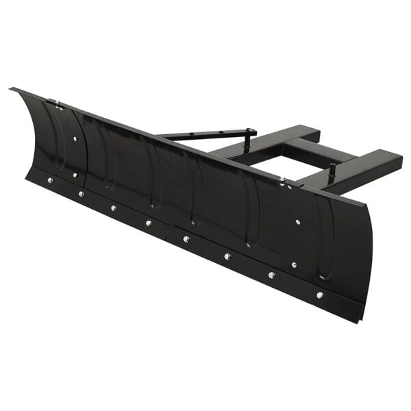 vidaXL Snow Plow Black Powder-coated steel, Rubber 59.1 x 15.0 in