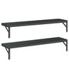 vidaXL Wall Shelf Black Stainless steel with black coating