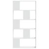 vidaXL Bookcase White Engineered wood 5-Tier Bookcase Rectangular